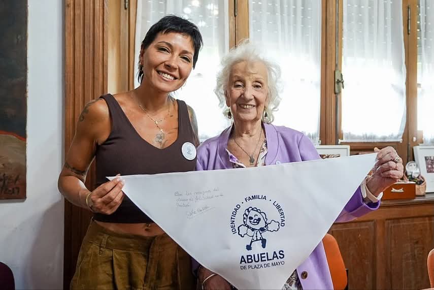 Mayra firmó convenio con Abuelas de Plaza de Mayo para fortalecer políticas de Memoria, Verdad y Justicia