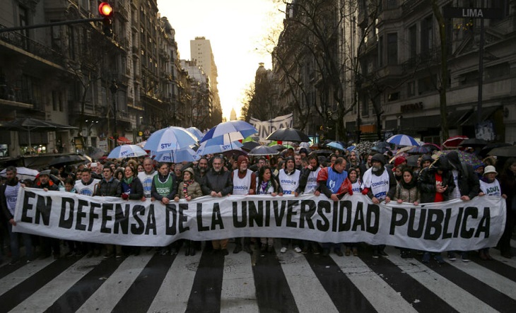 Las universidades nacionales van un paro de 72 horas en reclamo por la aplicación de la Ley de Financiamiento