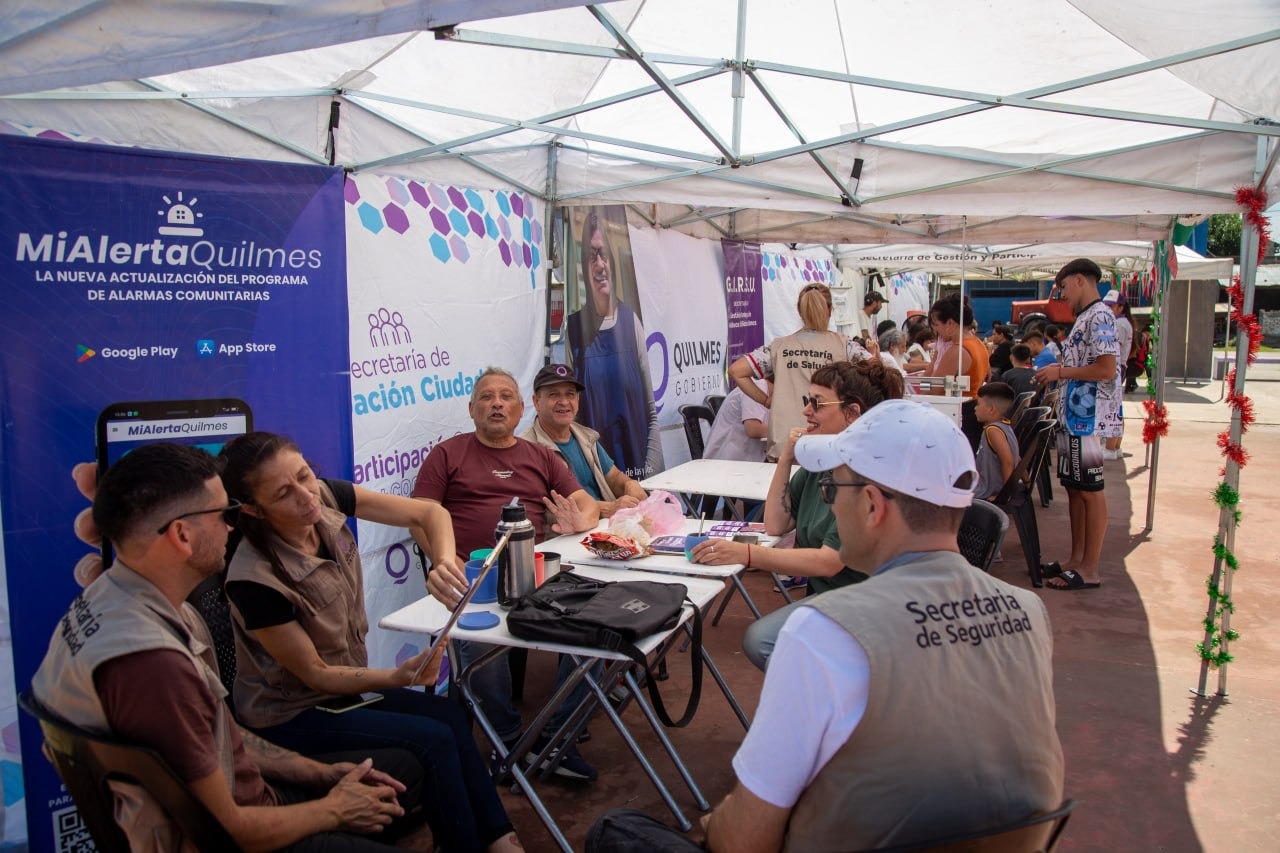 Gran cierre de año del programa Quilmes Cerca en el barrio La Matera