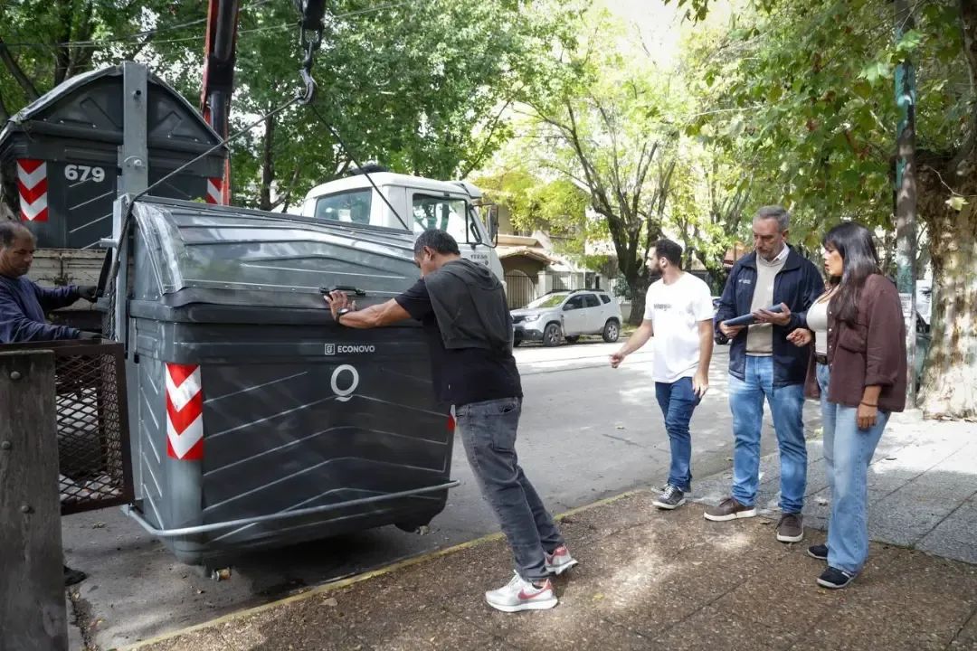 Se amplía la zona de contenerización en el centro quilmeño