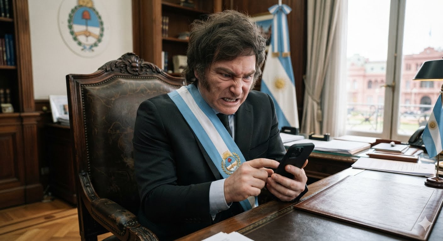 Las redes castigaron a Milei: fuerte rechazo digital tras la polémica por Malvinas en el Mundial