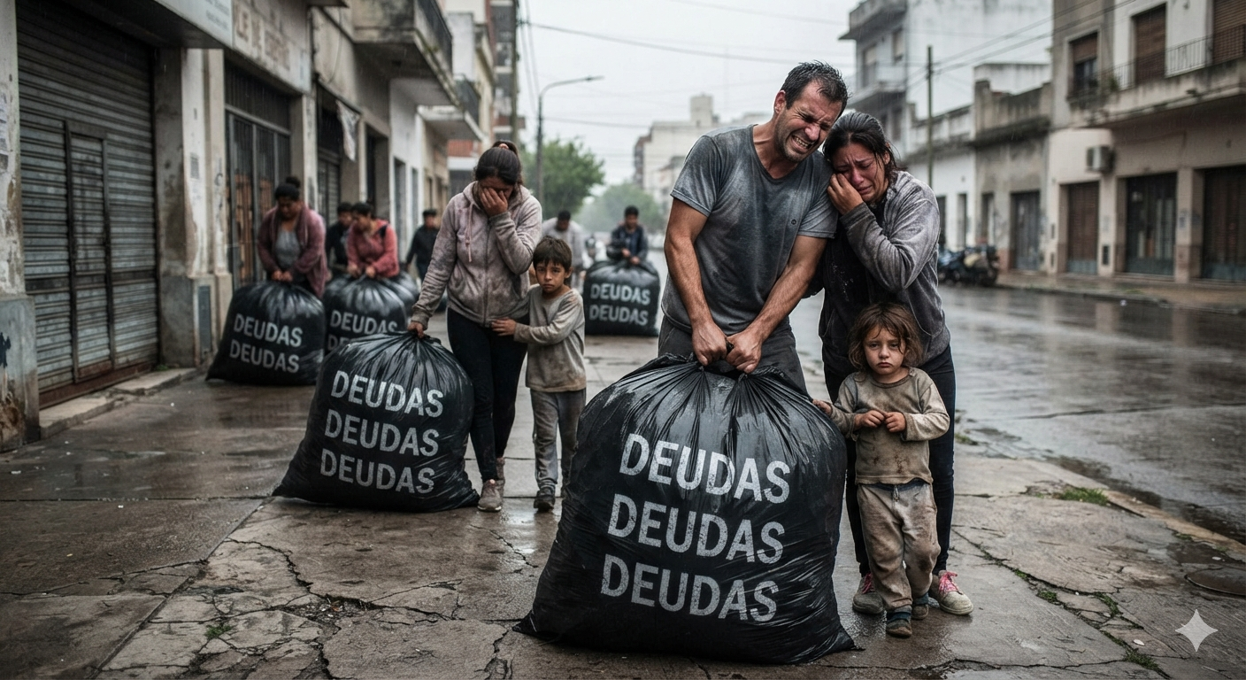 La manta corta del déficit cero: La morosidad familiar se triplicó y la crisis es la más grave en 20 años