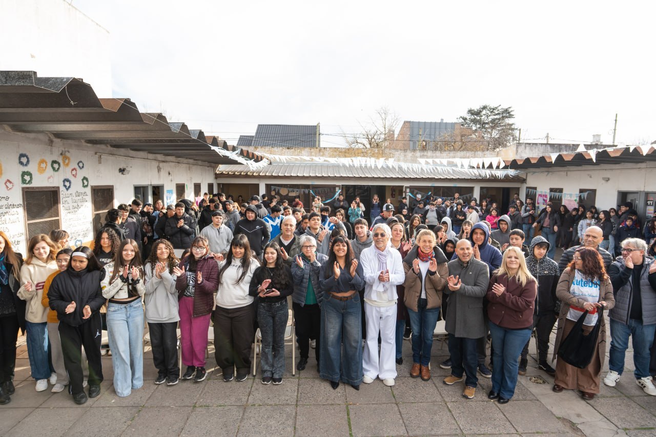Inauguraron la primera etapa de la obra de la Escuela Secundaria N°8 de Don Bosco