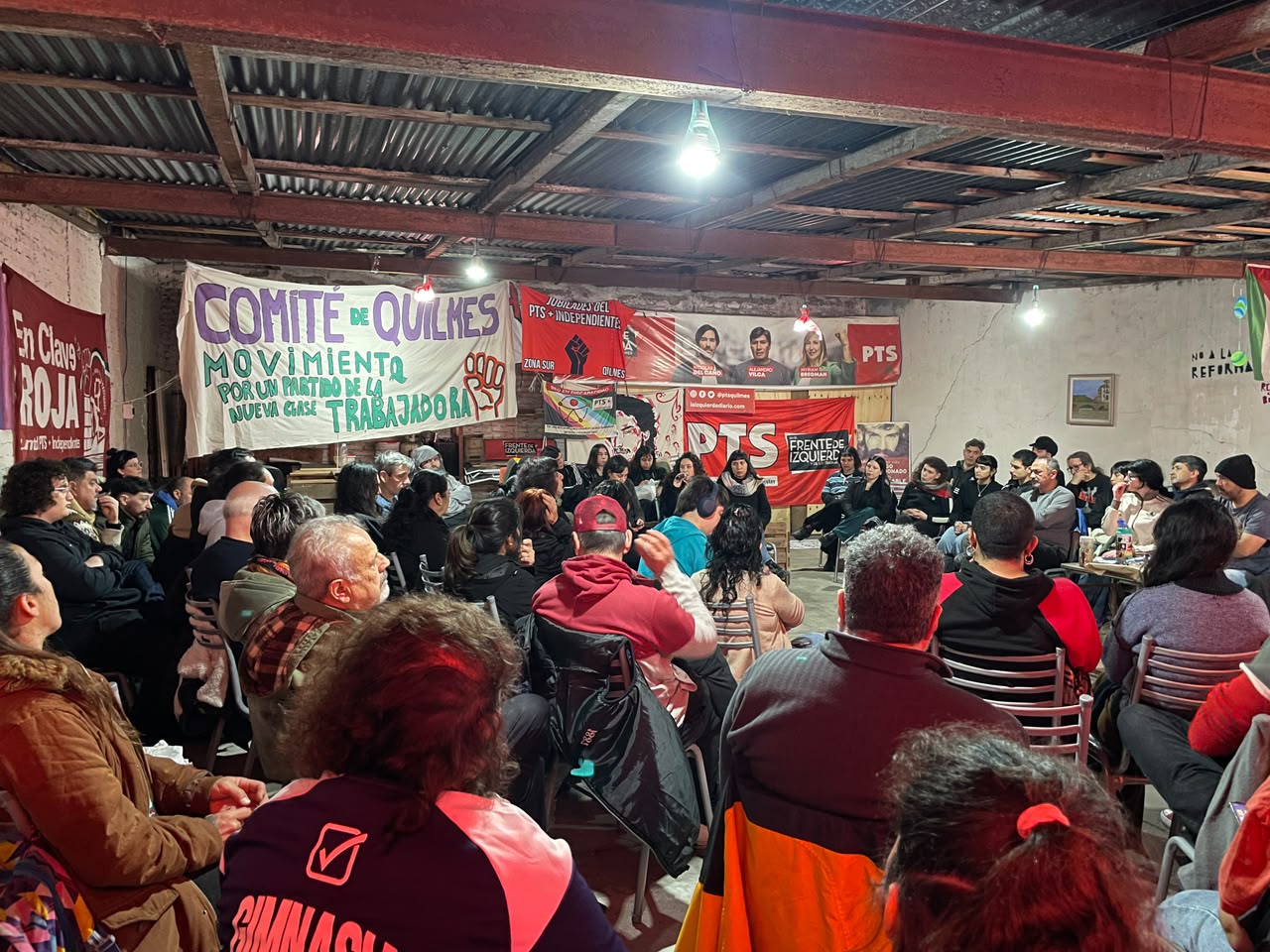 Quilmes: El Comité de Apoyo a Myriam Bregman se reunió para impulsar la «Marcha de la Bronca» contra el ajuste de Milei