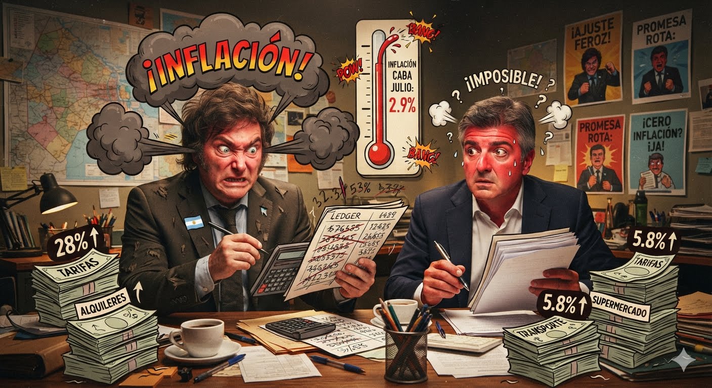 Golpe al relato oficial: La inflación se dispara en CABA y pulveriza la promesa de «inflación cero» de Milei