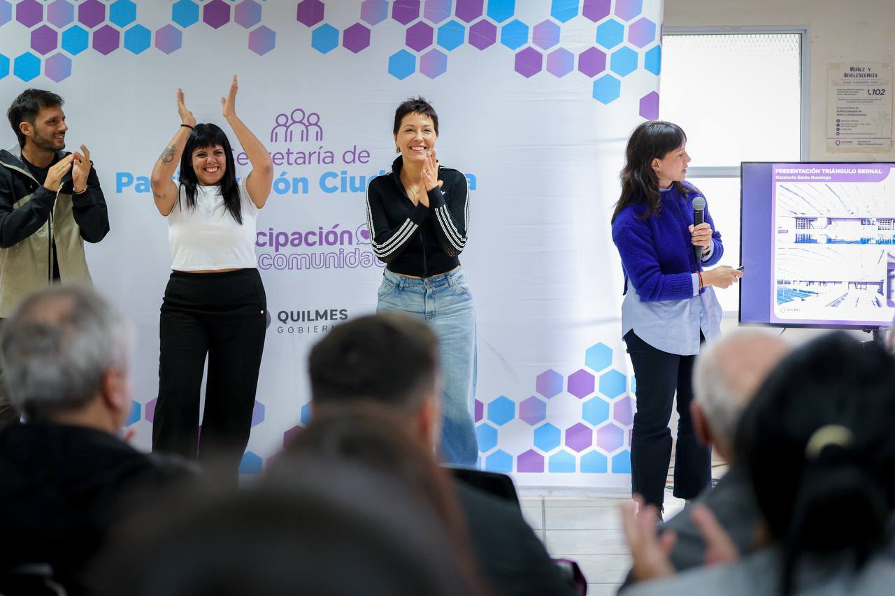 Mayra y Eva Mieri anunciaron un nuevo polideportivo para la ciudad de Quilmes