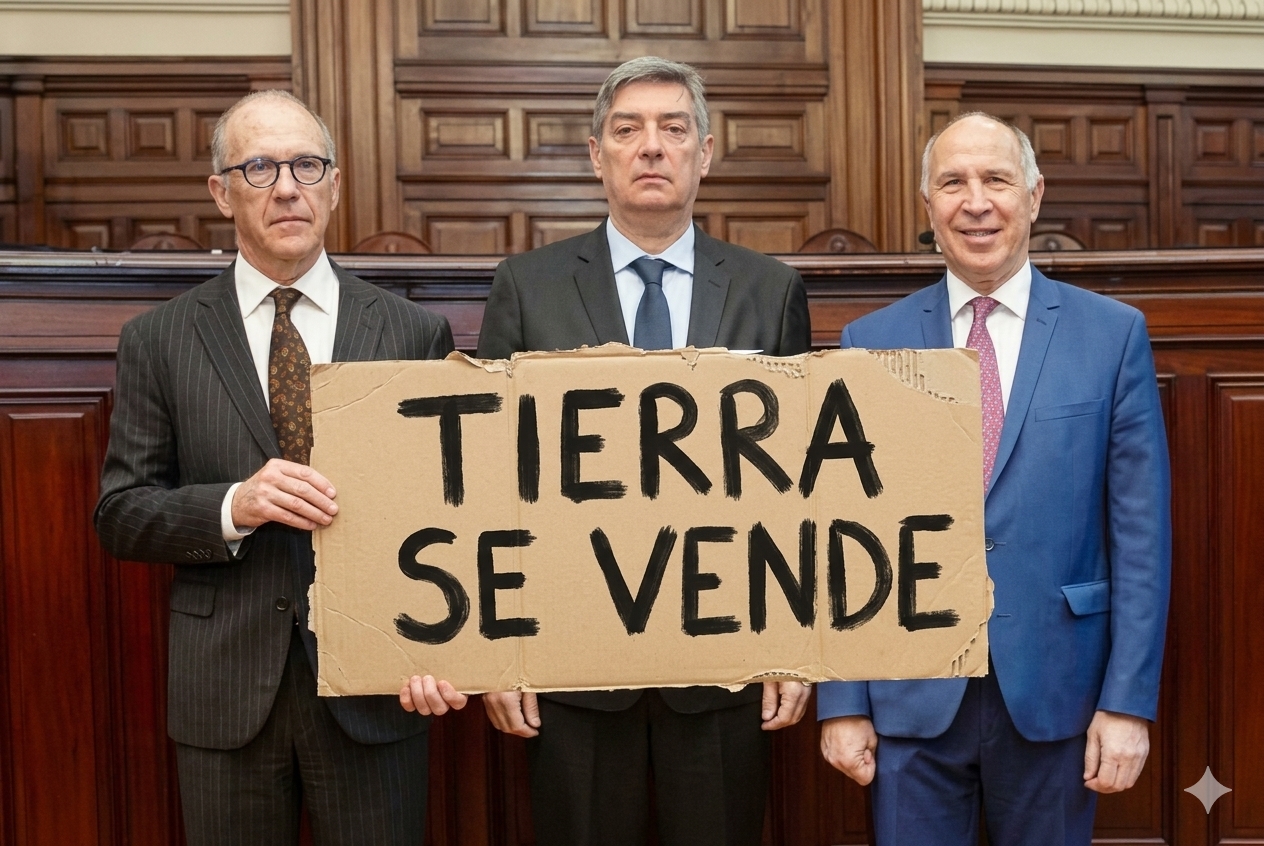Los mismos jueces que condenaron a Cristina habilitaron la venta sin límites de nuestras tierras