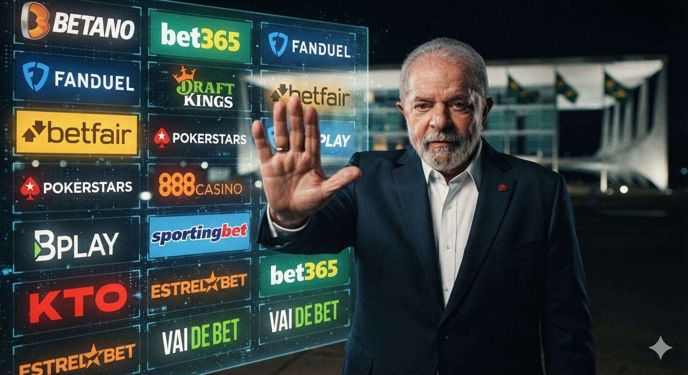 Elecciones en Brasil: Lula patea el tablero y prohíbe por decreto las apuestas y los casinos virtuales  