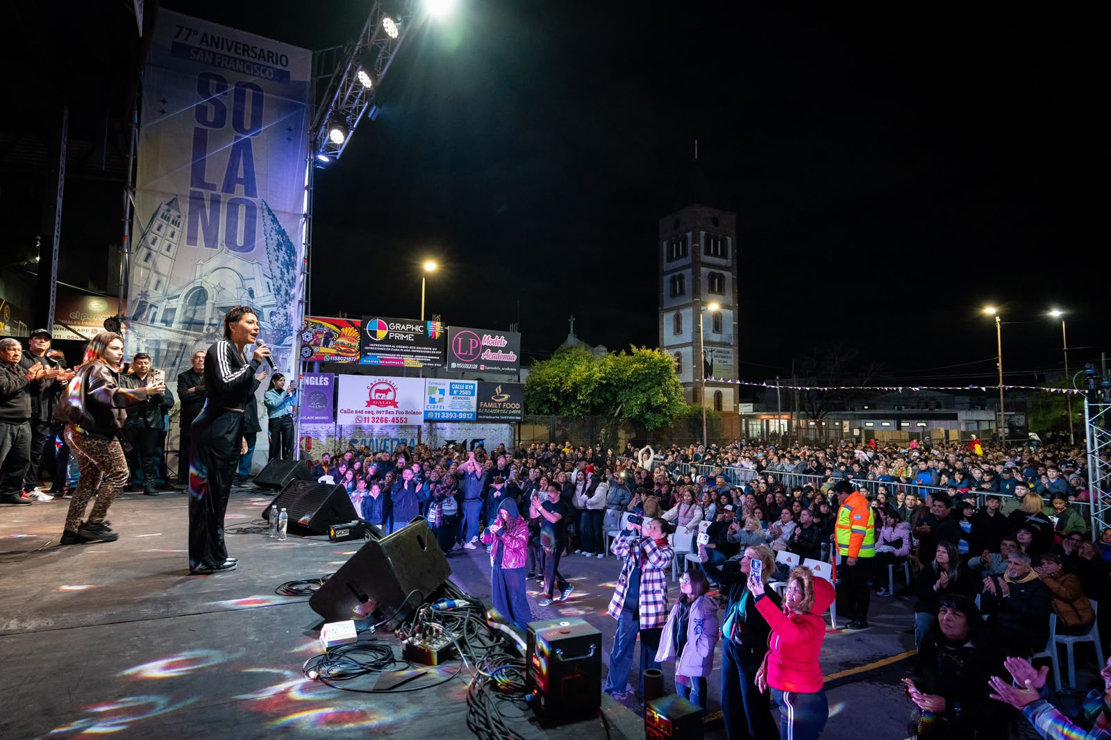 Con anuncios de obras y un cierre multitudinario, San Francisco Solano celebró su 77º aniversario